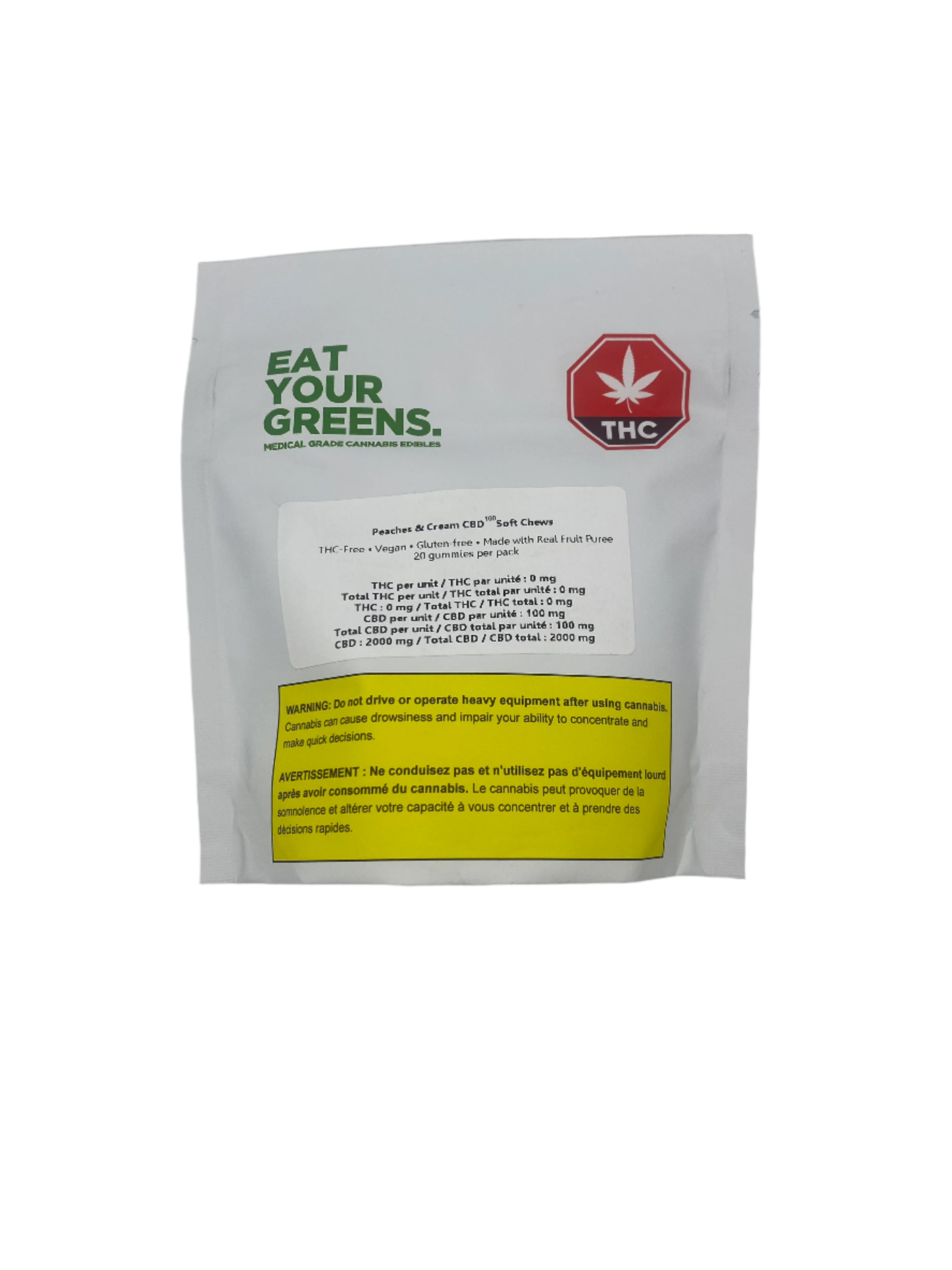 Peaches and Cream CBD Soft Chews - 20 Chews
