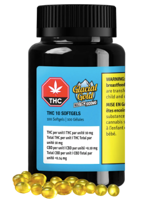 Glacial Gold THC 10 Softgels (100 pcs)