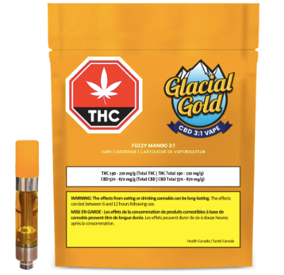 CBD 3:1 Fuzzy Mango Vape Cart