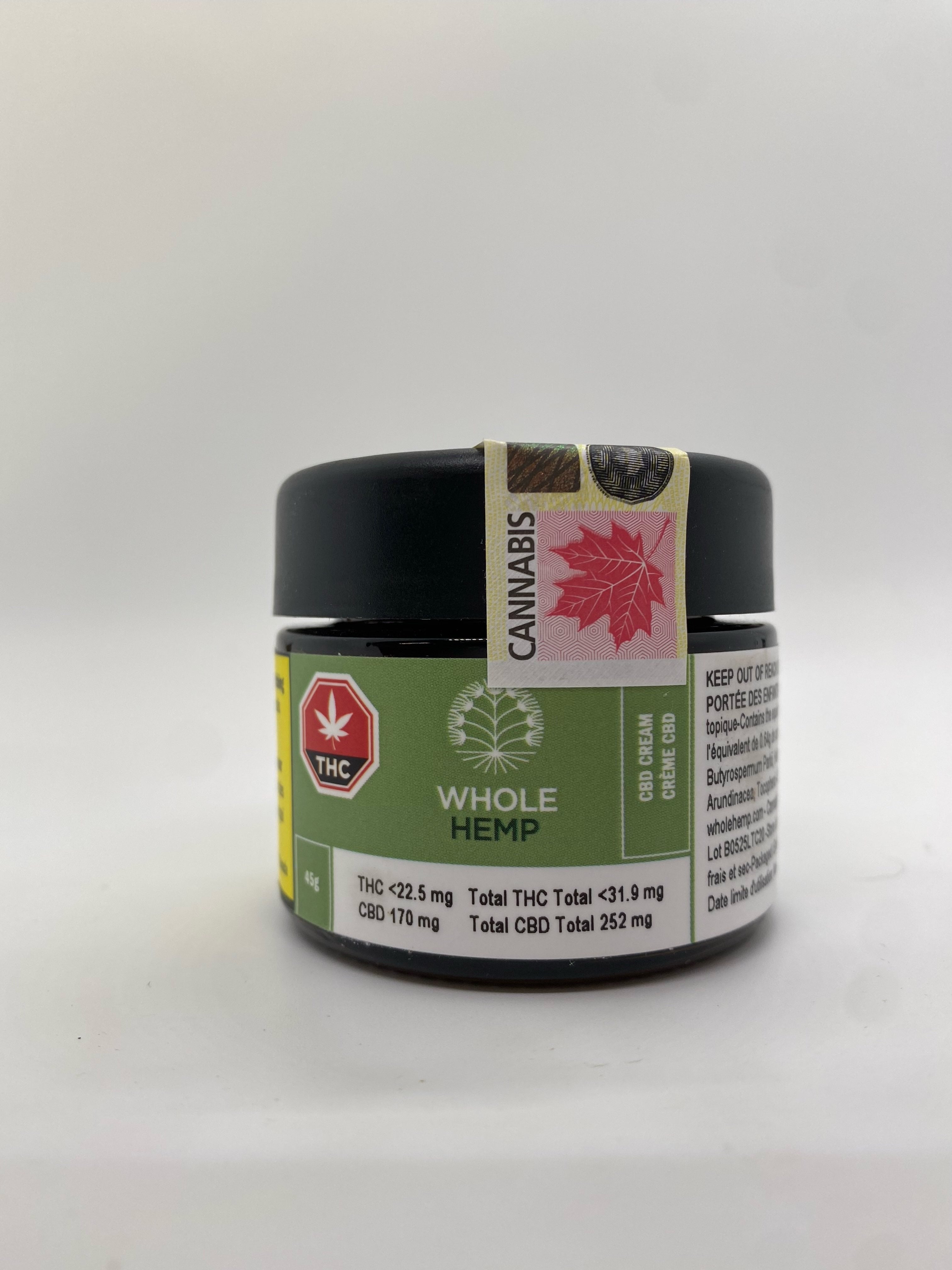 Whole Hemp CBD Cream