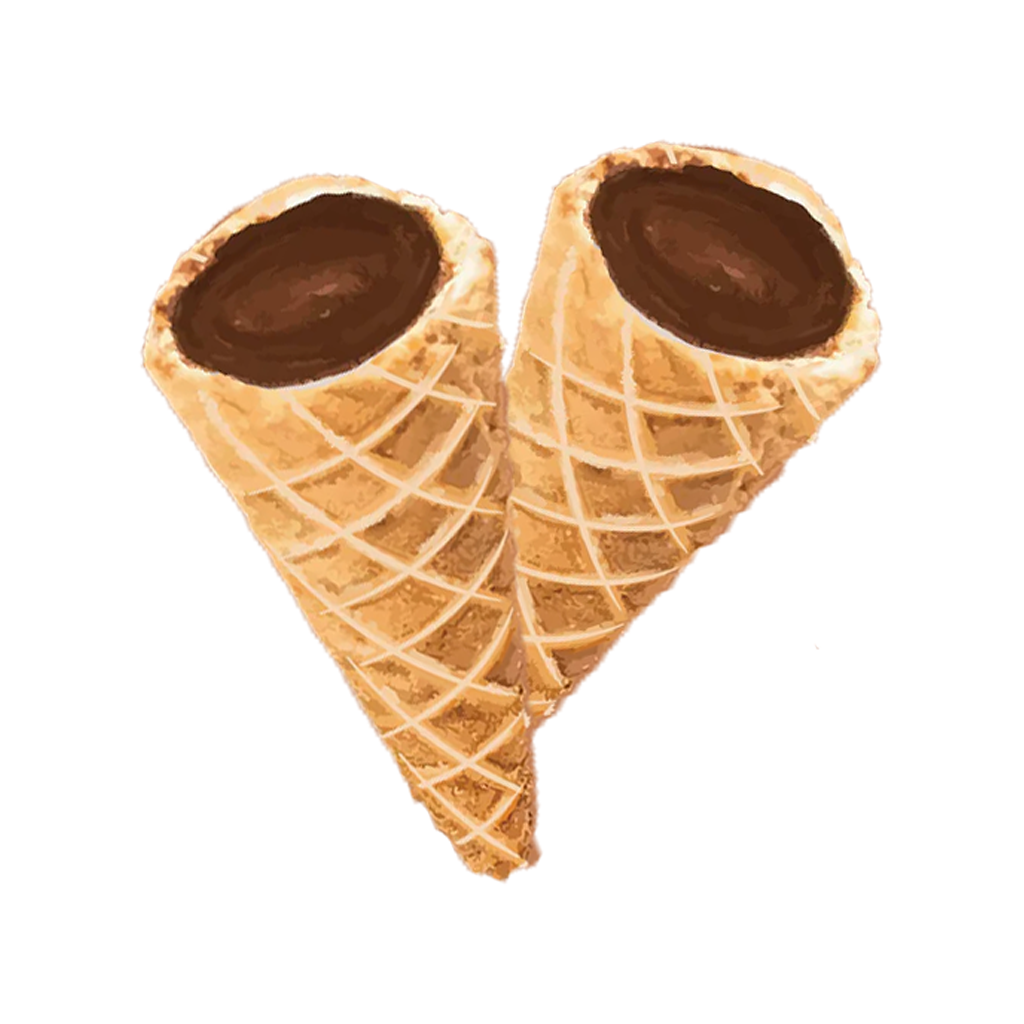 Hash Rosin Milk Chocolate Waffle Cones (2pc)